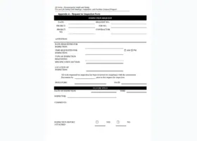 Request for inspection form