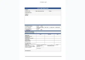 Site instruction cover template