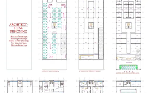 Commercial market drawing