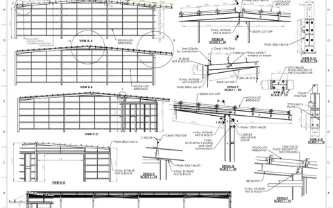 Fabrication drawings for metal structures