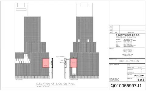Sign permit drawing