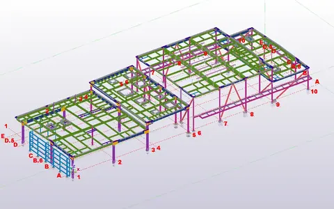 Steel connection shop drawings
