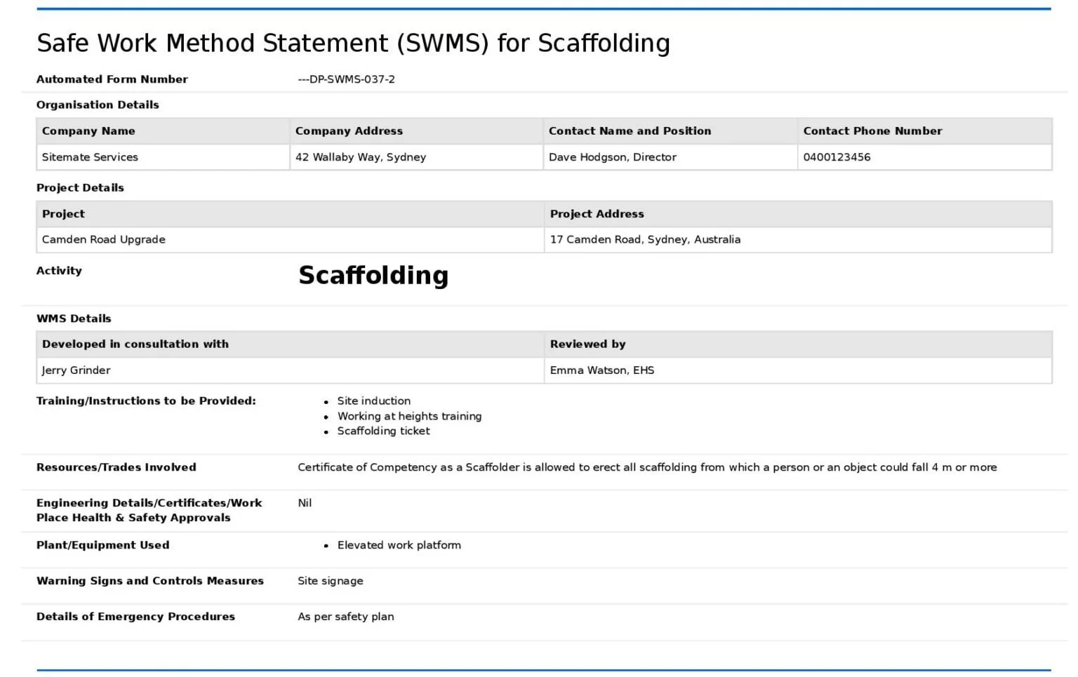 Construction Progress Billing Workflow